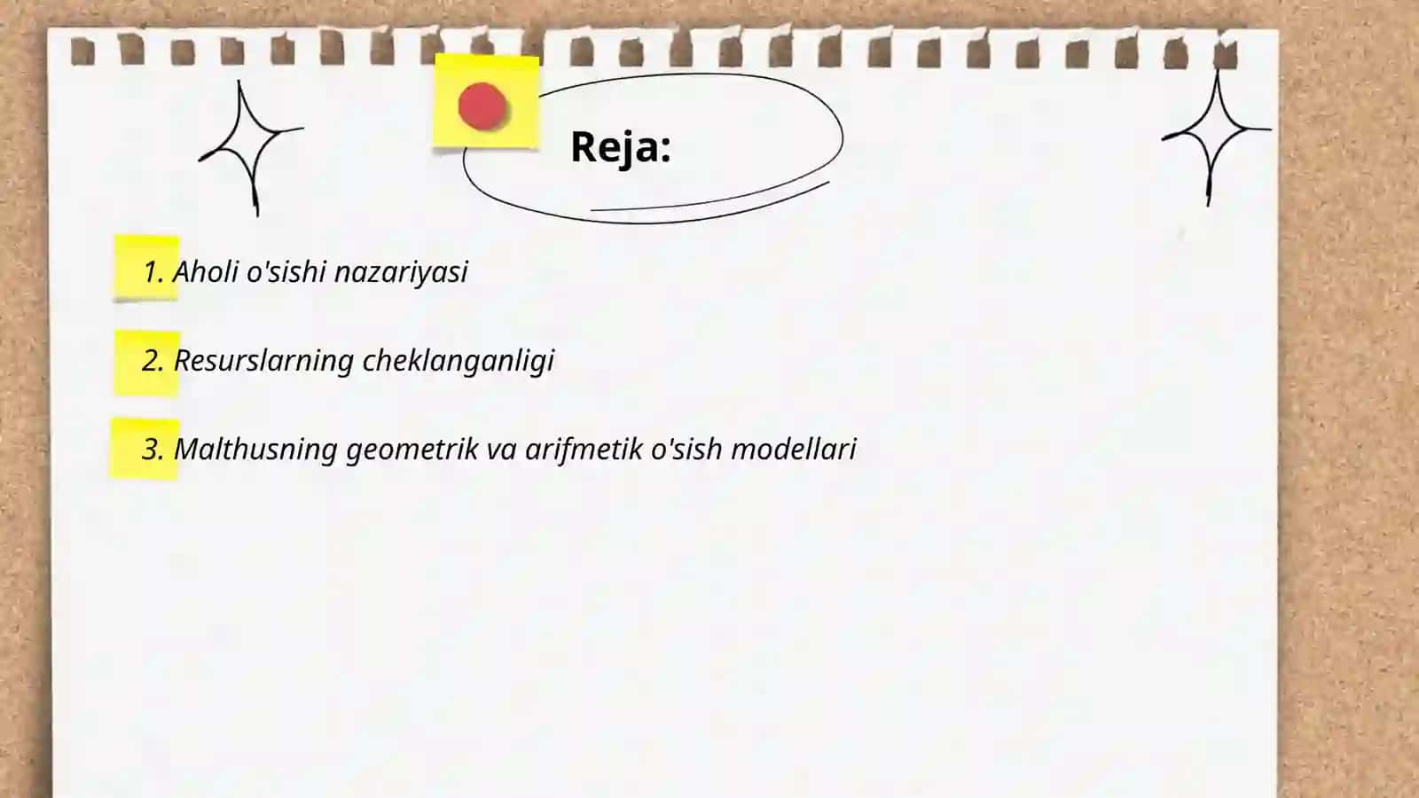 T.Maltusning populatsiya nazariyasi 2