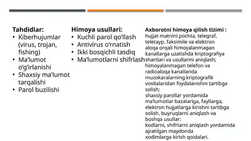 XAVFSIZLIK VA ETIK–IJTIMOIY MUAMMOLAR 2