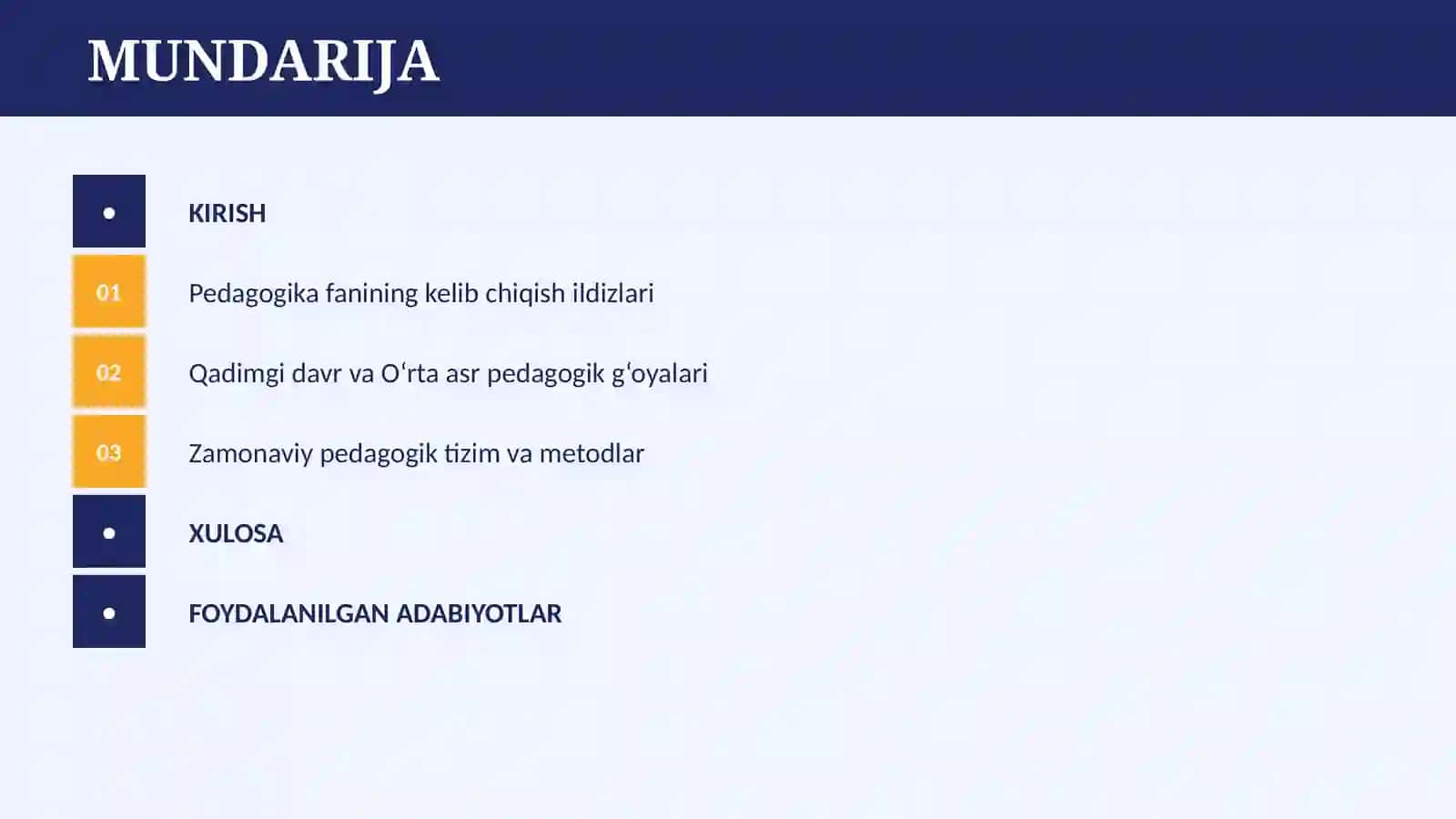 PEDAGOGIKA FANINING RIVOJLANISH TARIXI 2
