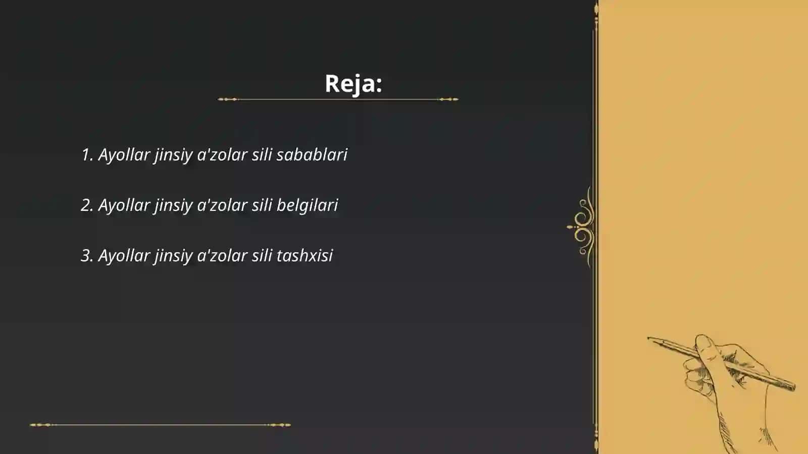 Ayollar jinsiy a'zolar sili 2