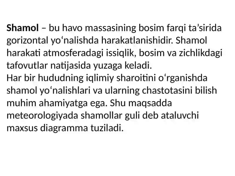 Shamol guli ( qurulishning gigienaik ahamiyati) 2