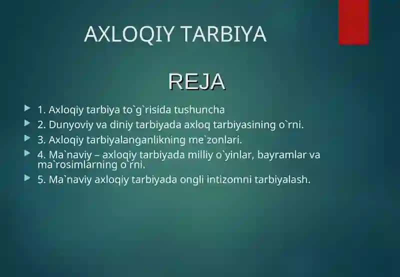 AXLOQIY TARBIYA 2