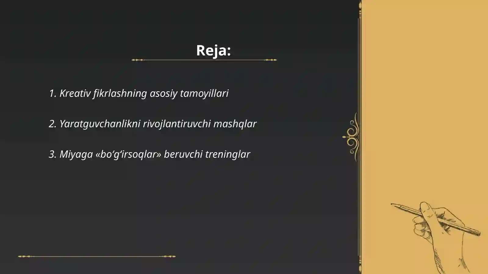 Kreativ fikrlash 2