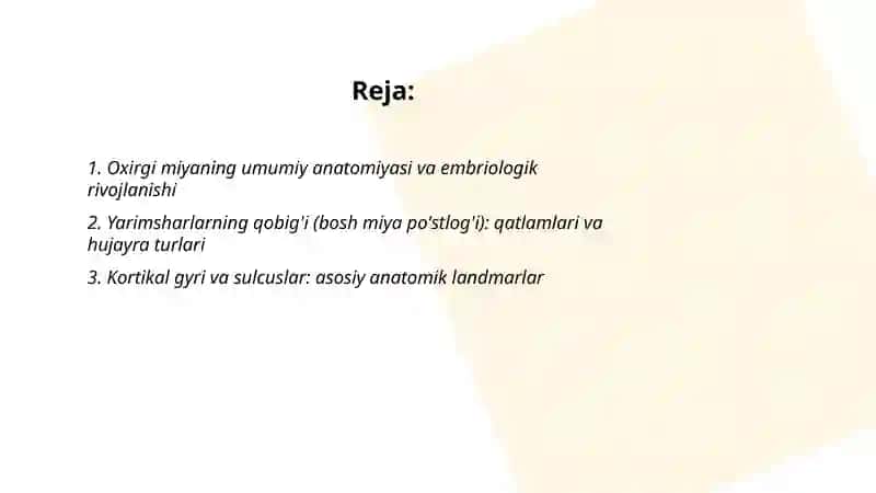 Yarimsharlarning oq moddasi 2