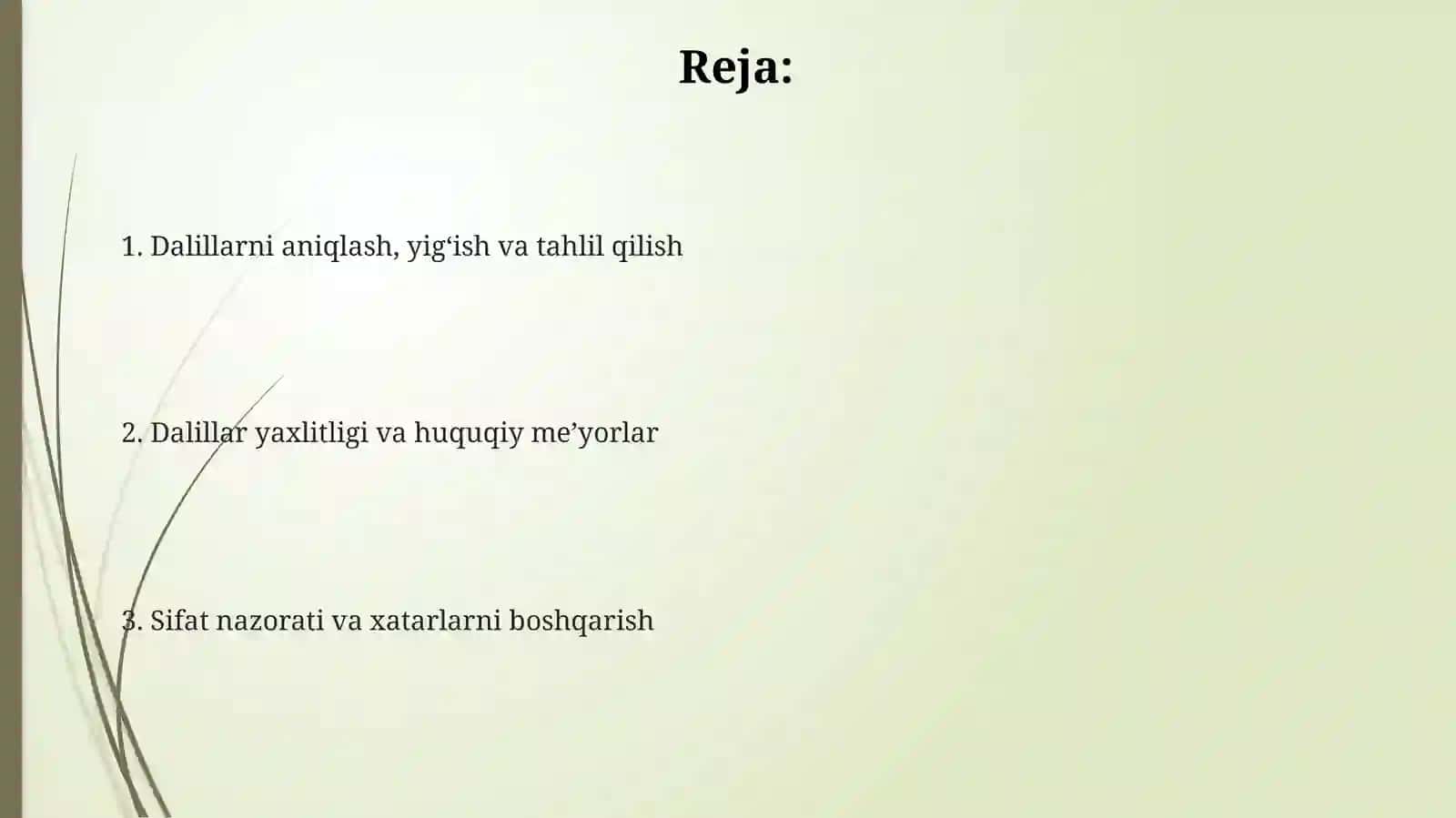 Dalillatni ta'minlash 2