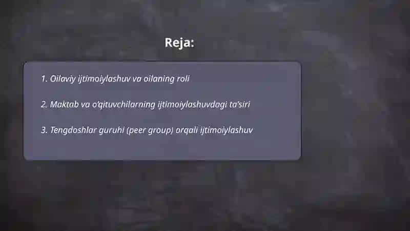 Ijtimoiylashuv omillari va vositalari 2