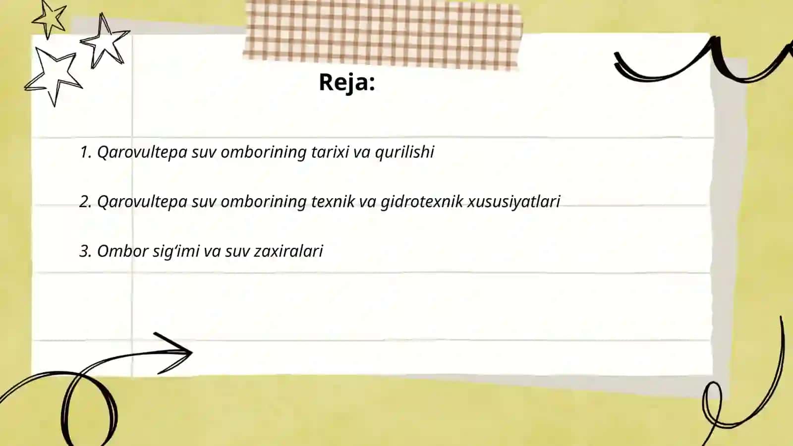 Qarovultepa suv ombori 2
