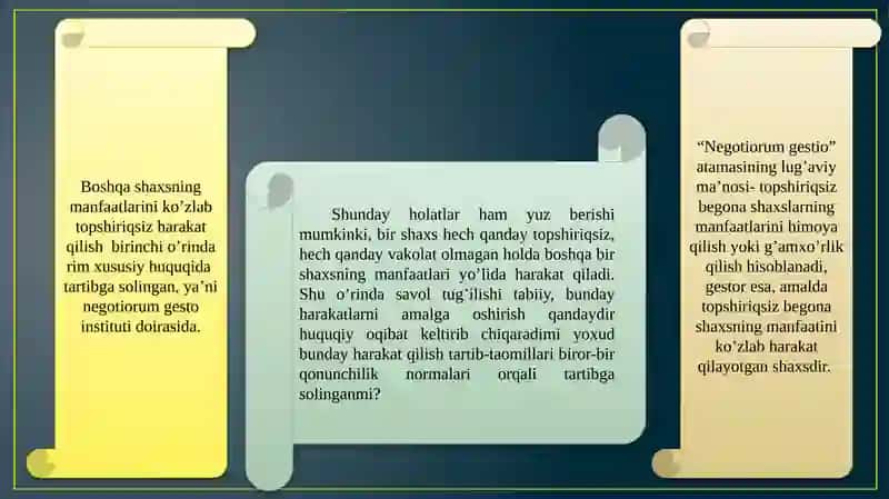Negotiorum gestio 2