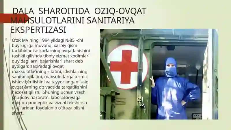 Oziq-ovqat mahsulotlarini sanitariya ekspertizasi 2
