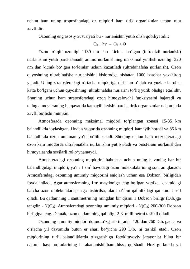 Ozon Qatlami 2