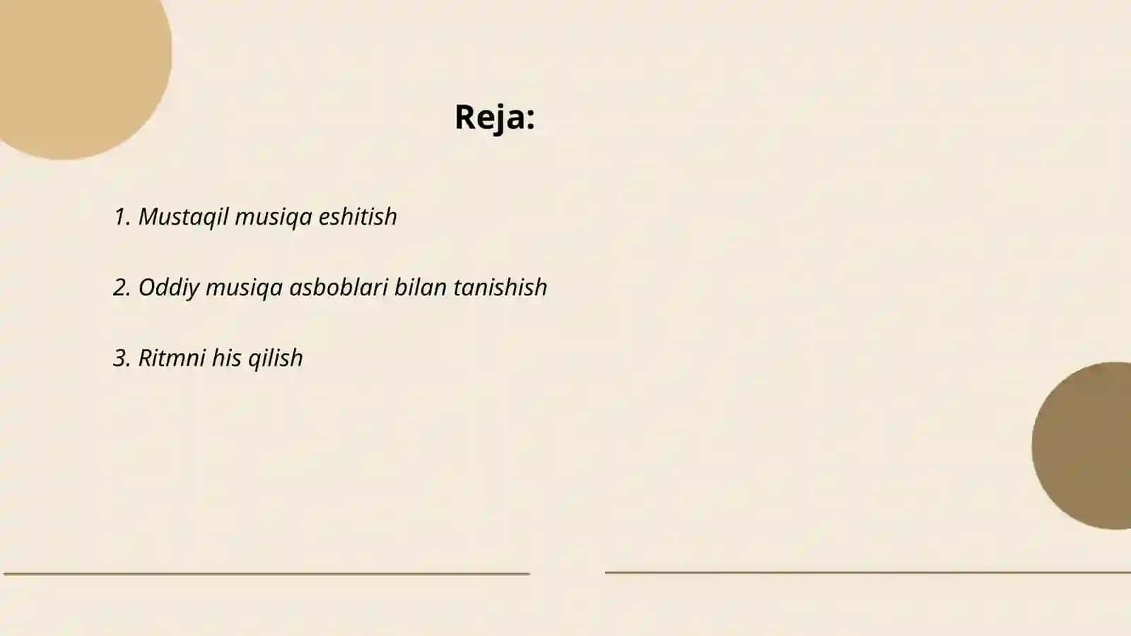 Mustaqil musiqa eshitish 2