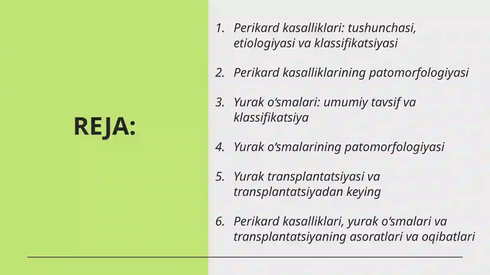 Perikard va yurak kasalliklari 2