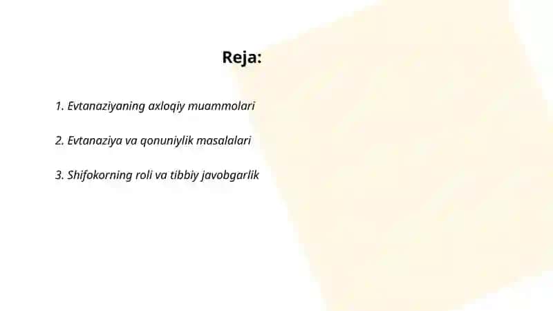 Evtanaziya muammolari 2