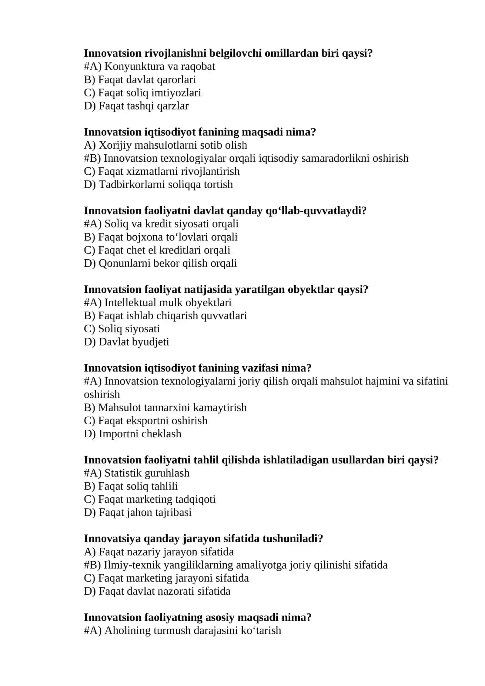 INNOVATSION IQTISODIYOT 2