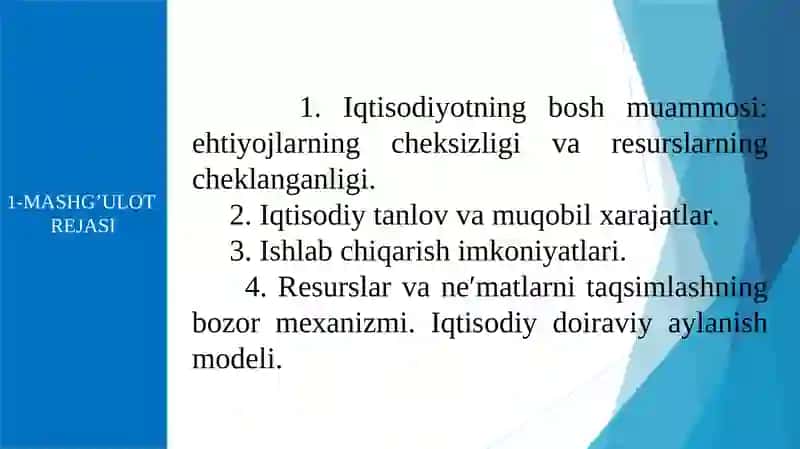 Mikroiqtisodiyotga kirish 2