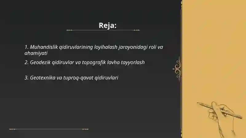Muhandislik Qidiruvlari Loiyhalash Jarayonidagi Roli 2