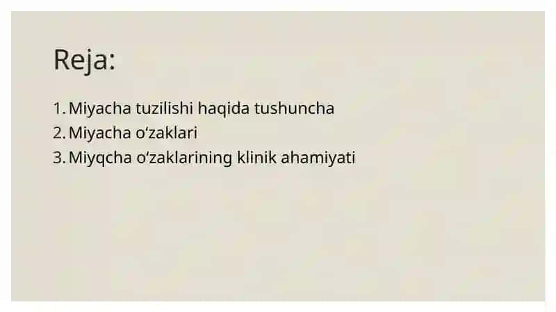 Miyacha oʻzaklari. Miyacha oʻzaklarining klinik ahamiyati 2