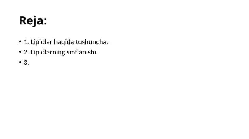 Lipidlar.Sovunlanuvchilipidlar. 2