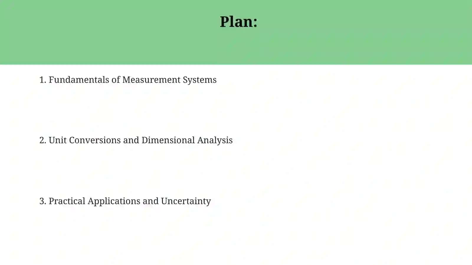 Fundamentals of Measurement Systems 2