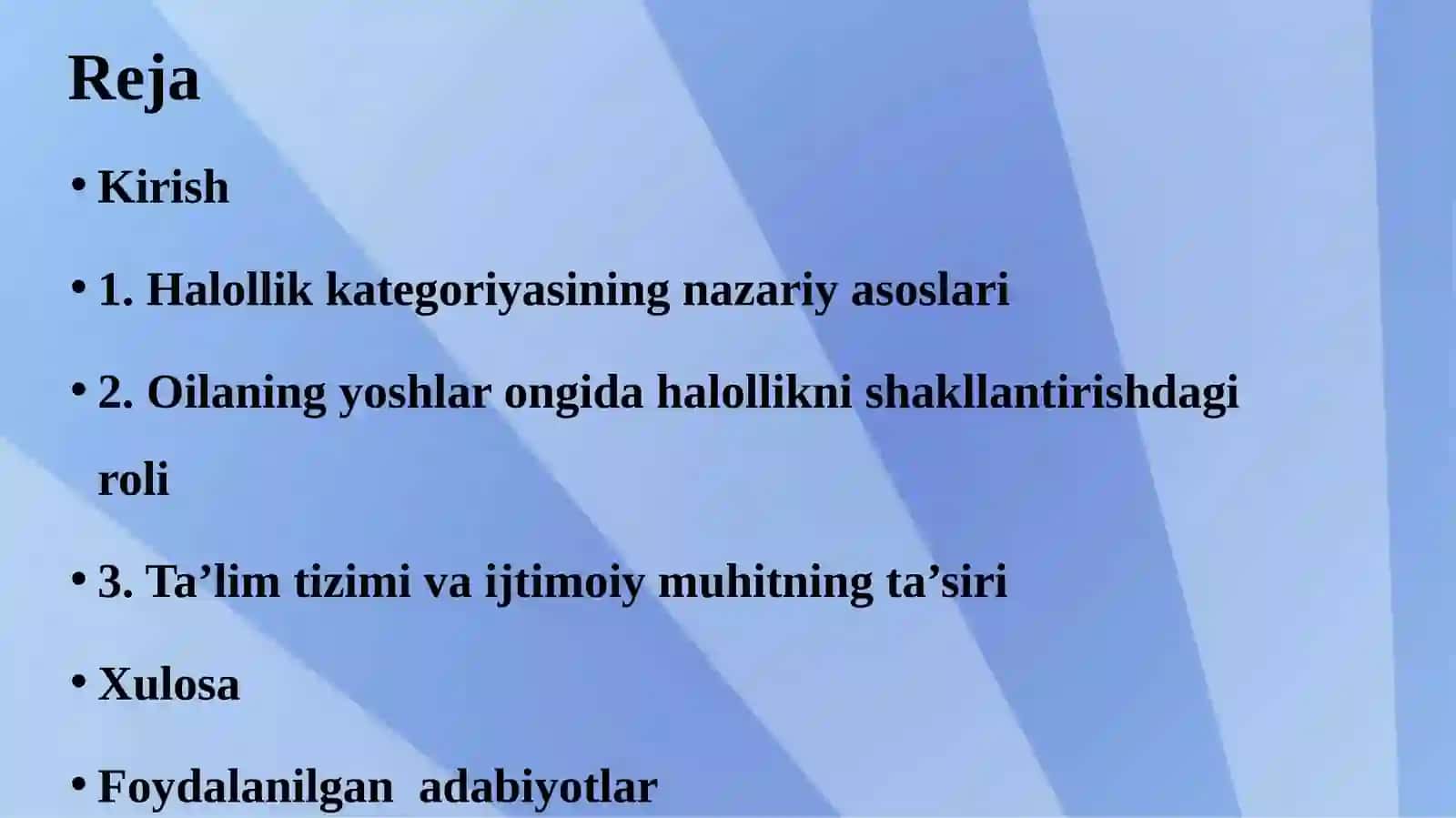 Yoshlar ongida“halollik”qadriyatining shakllanish omillari 2