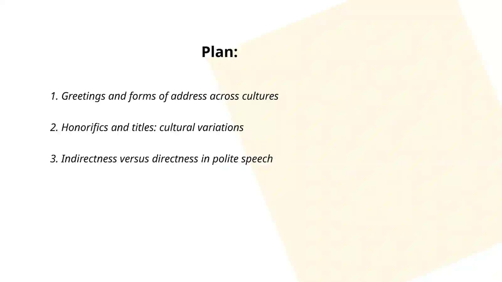 Politeness in Different Cultures 2