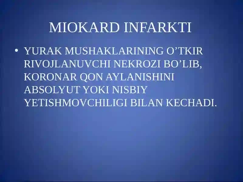 MIOKARD   INFARKTI 2