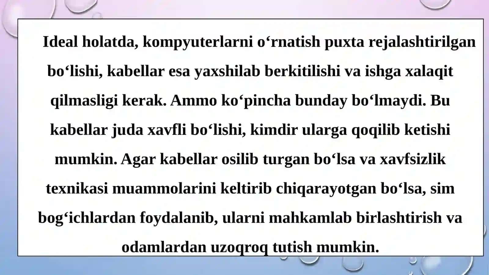Xavfsizlik muammolari 2