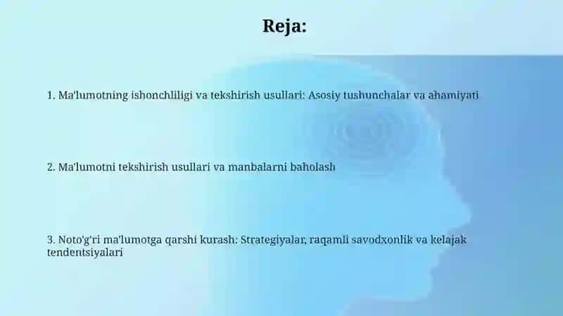 Axborotni ishonchliligi va tekshirish usullari 2