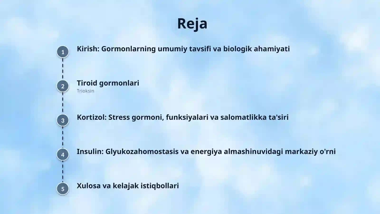 Quyi molekulyar gormonlar (trioksin,kortizol ,insulin va boshqalar) 2