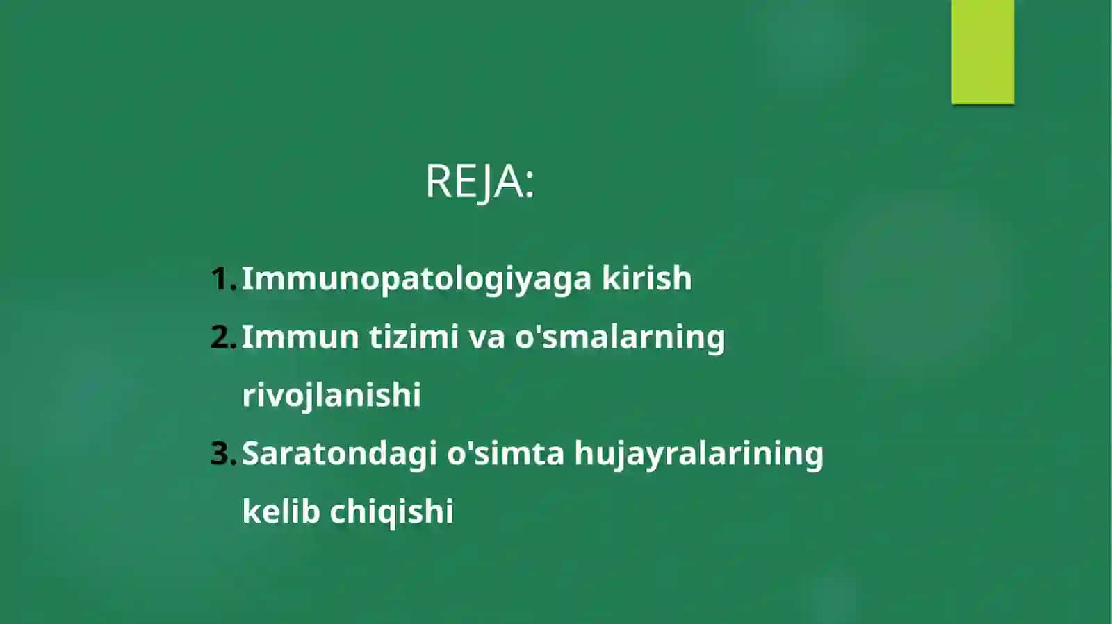 Immunopatologiya. Oʻsmaxujayralarinikelibchiqishahamiyati 2