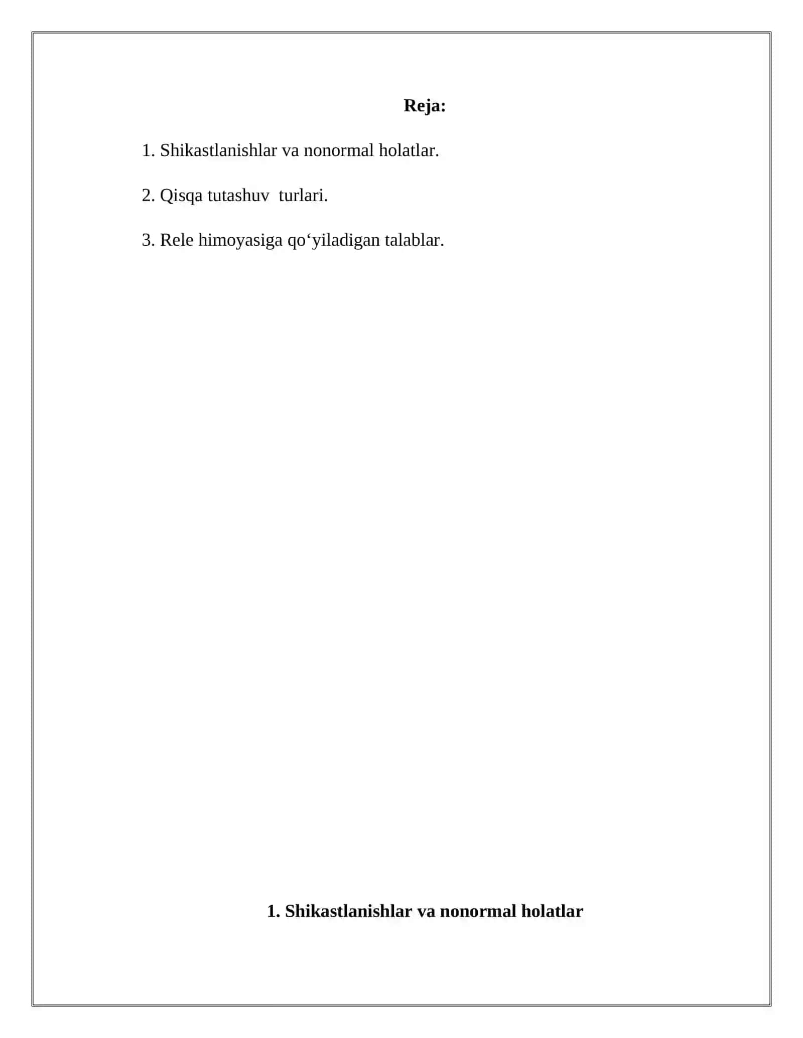 Releli Himoya Haqida umumiy tushuncha 2