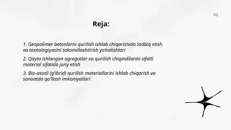 Geopolimer betonlar texnologiyasi 2