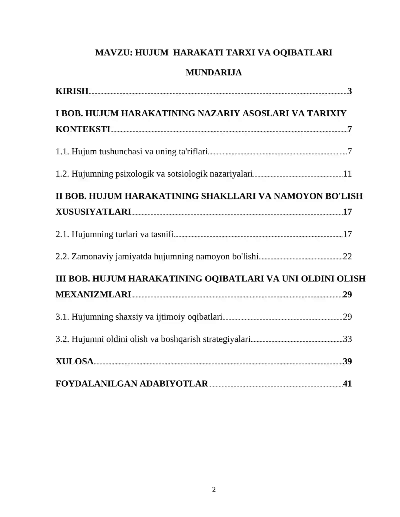 HUJUM HARAKATI TARXI VA OQIBATLARI 2