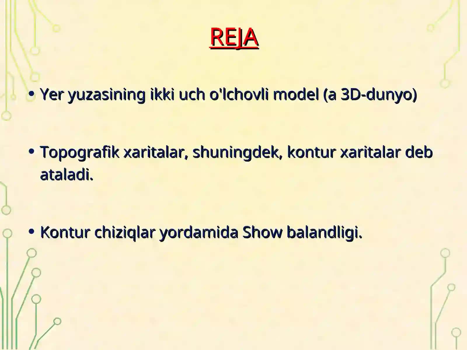 Joy relefining asosiy shakillari 2