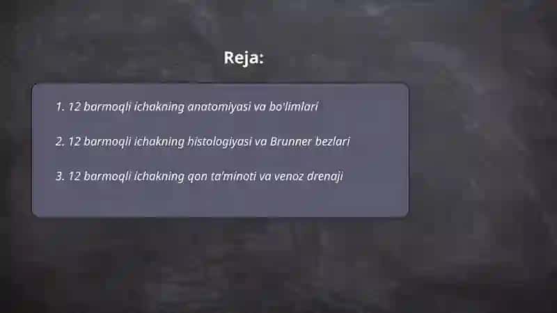 12 barmoqli ichak 2