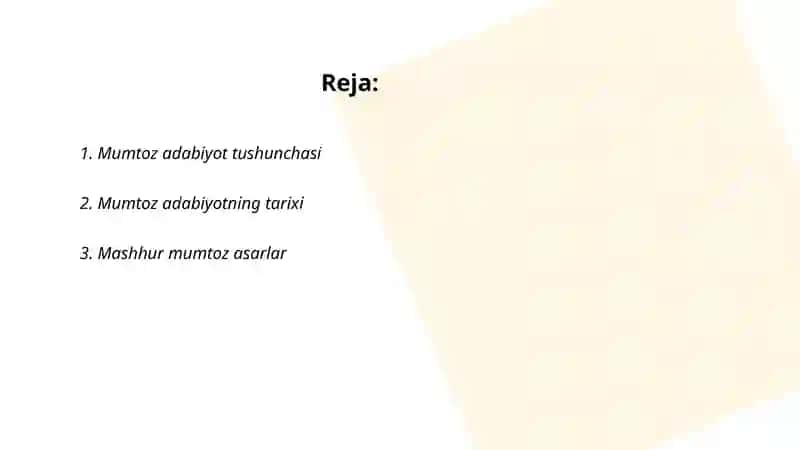 Mumtoz adabiyotga kirish kursi 2