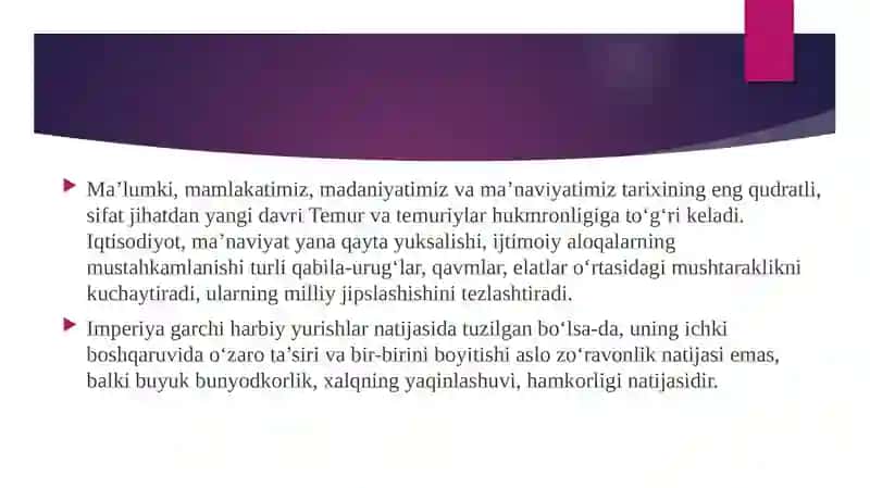 Temuriylar davri darslik 2