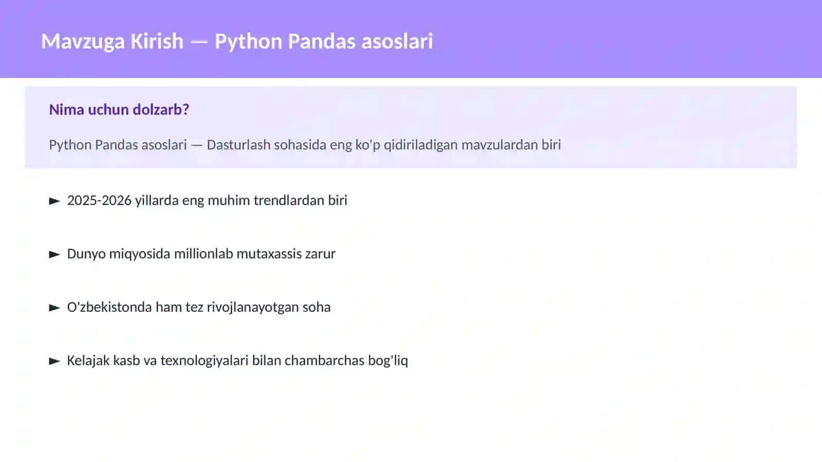 DASTURLASH | PYTHON DASTURLASH 2