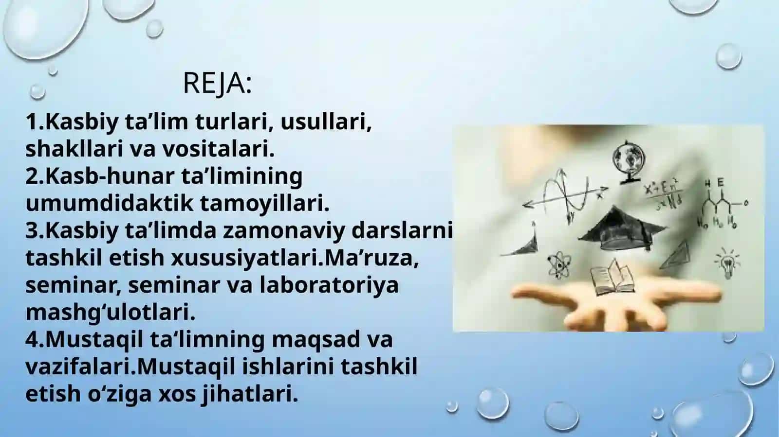Kasbiy ta'limda zamonaviy darslarni tashkil etish 2