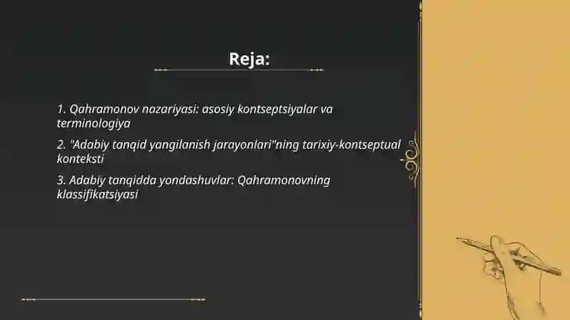 Adabiy tanqid yangilanish jarayonlari 2