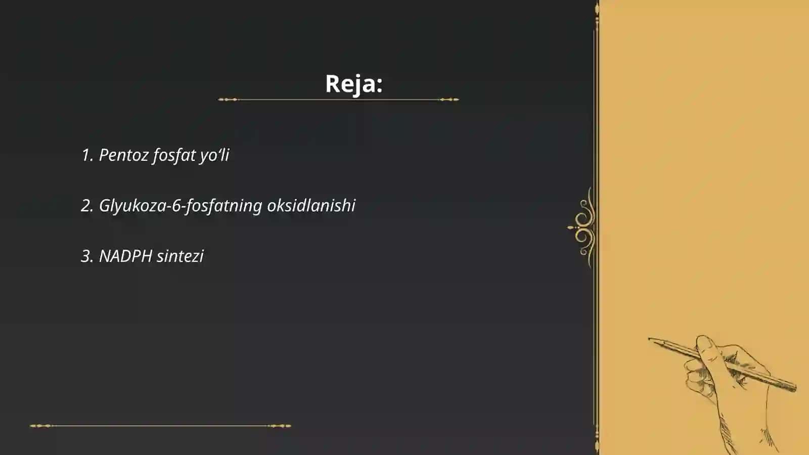 Pentoz fosfat yo‘li 2
