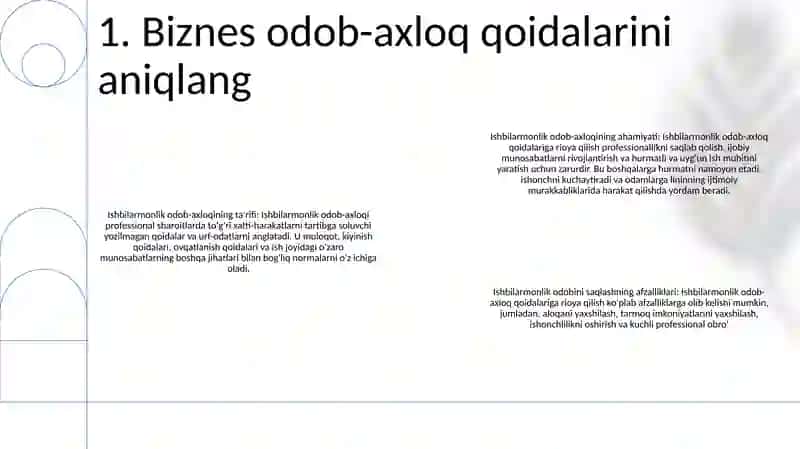 Biznes Etiketi 2