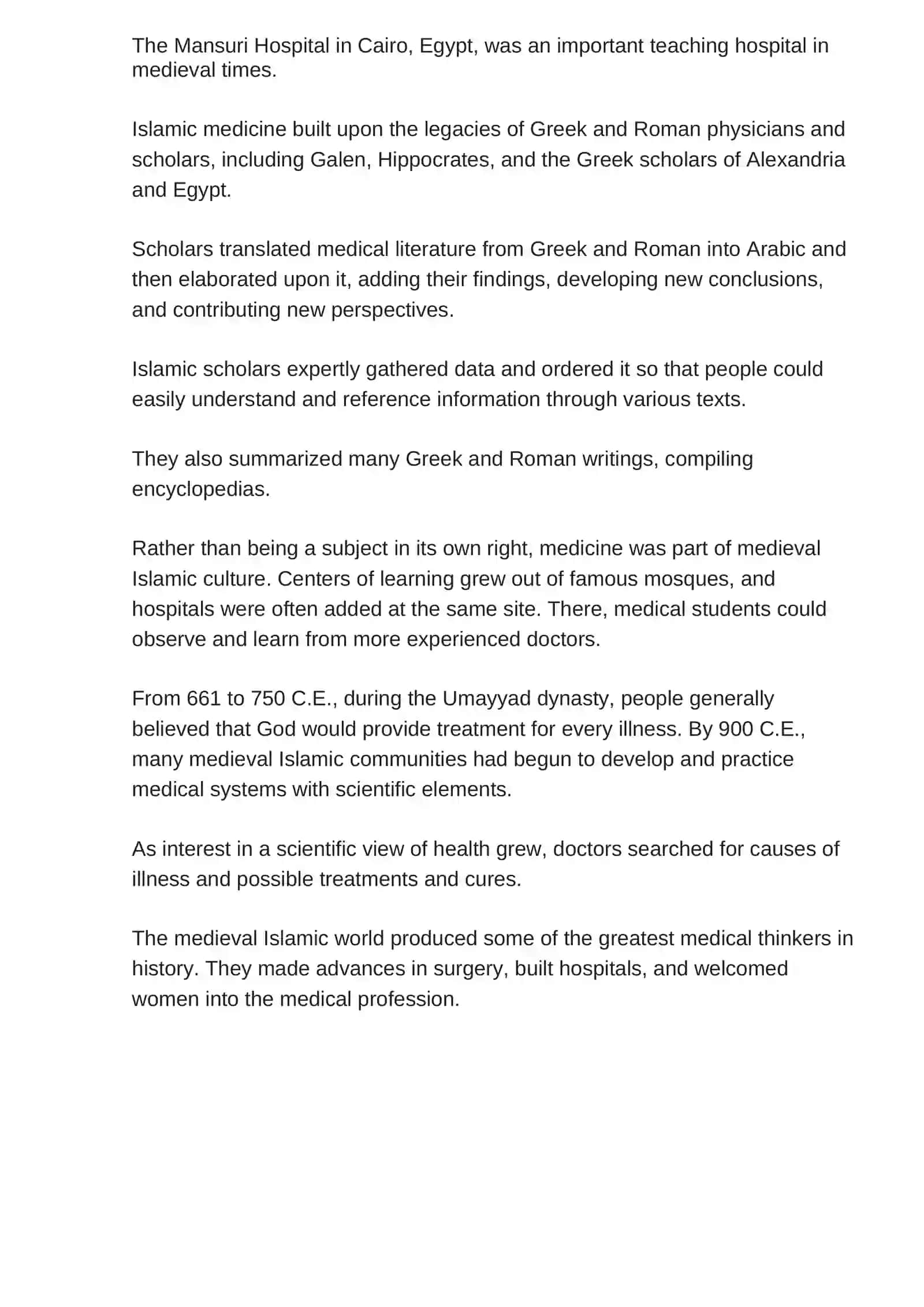 Influences on Islamic medicine 2