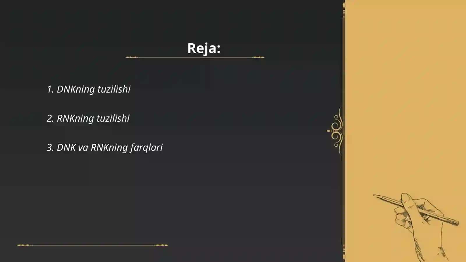 DNK va RNKning tuzilishi 2
