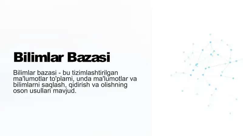 Bilimlar bazasi 2