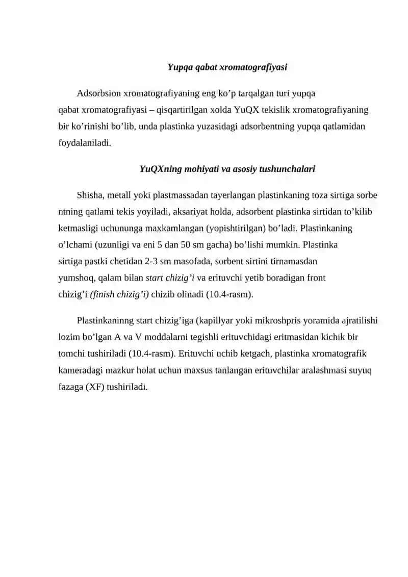 Yupqa qavat xromatografiyasi 2