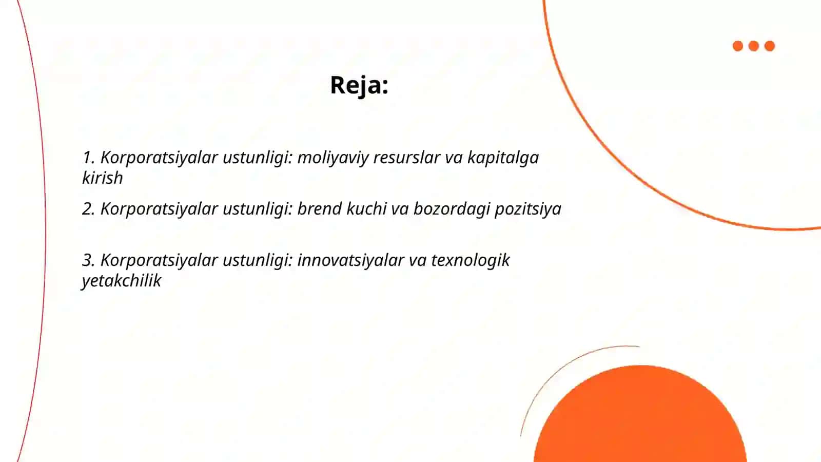 Korporatsiyalar ustunligi 2