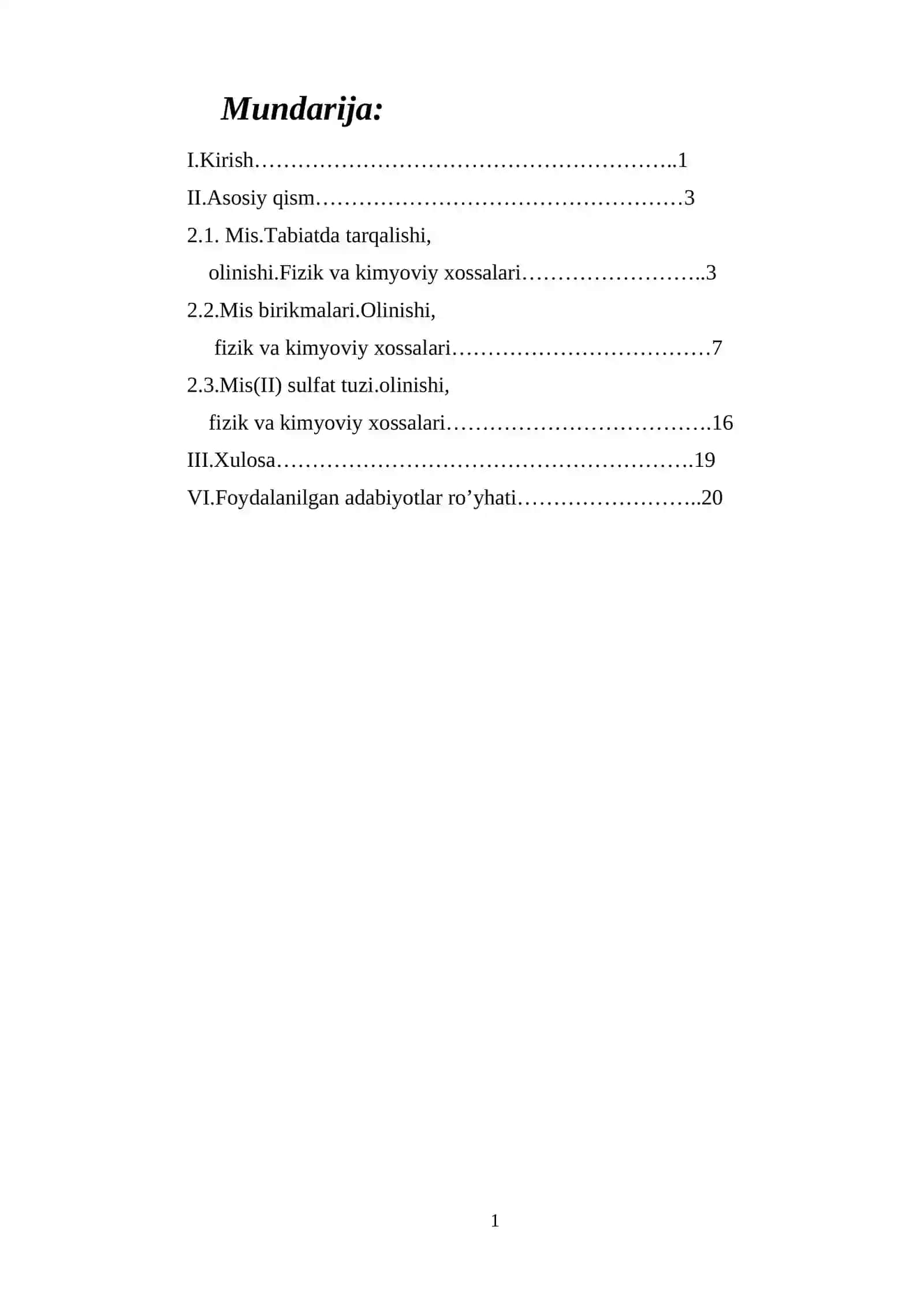 Mis (II) sulfat tuzi. Olinishi va xossalari 2