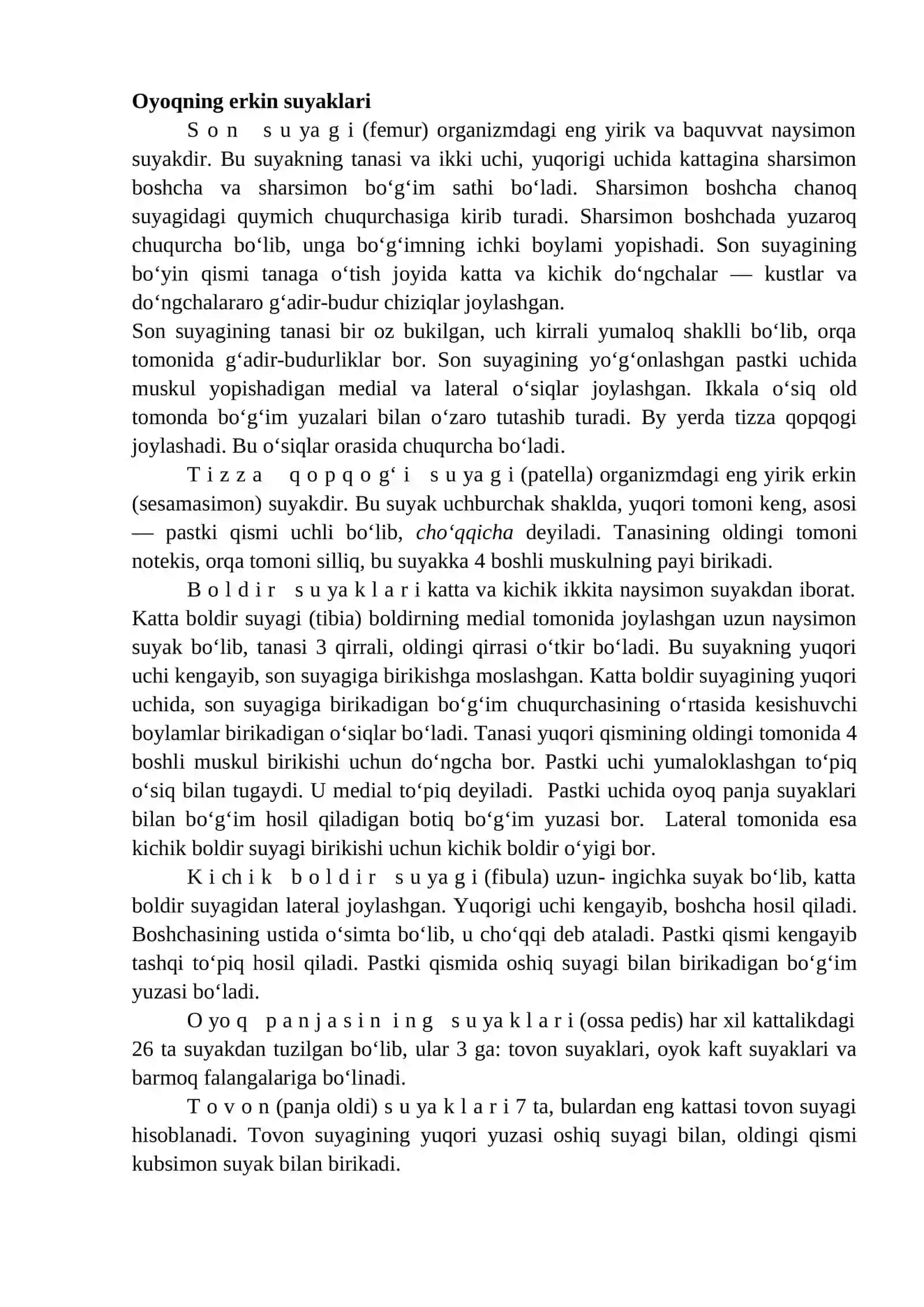 4-MA’RUZA. OYOQ VA BOSH SKELETI 2