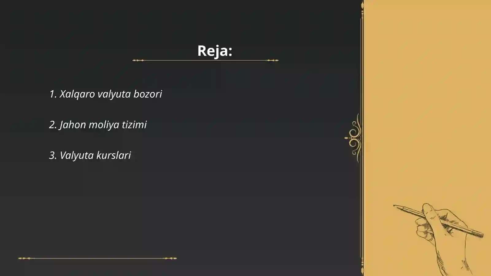 Xalqaro valyuta bozori 2